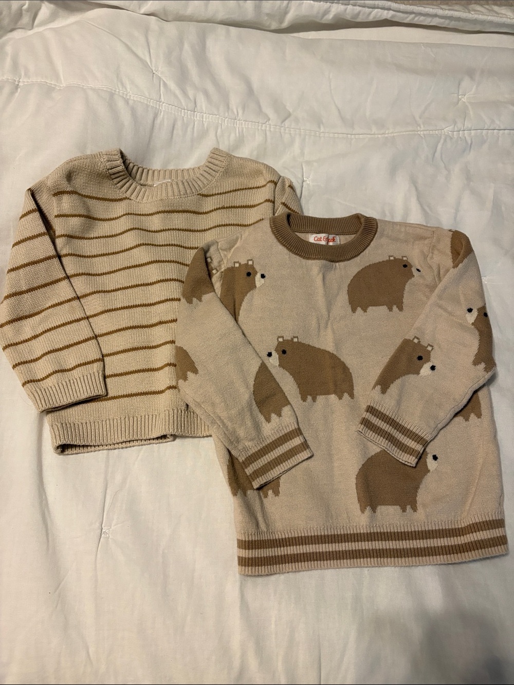 Carters Cat & Jack 100% cotton sweater bundle 24m 2t